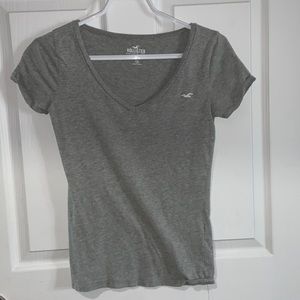 Women Hollister Grey T-Shirt